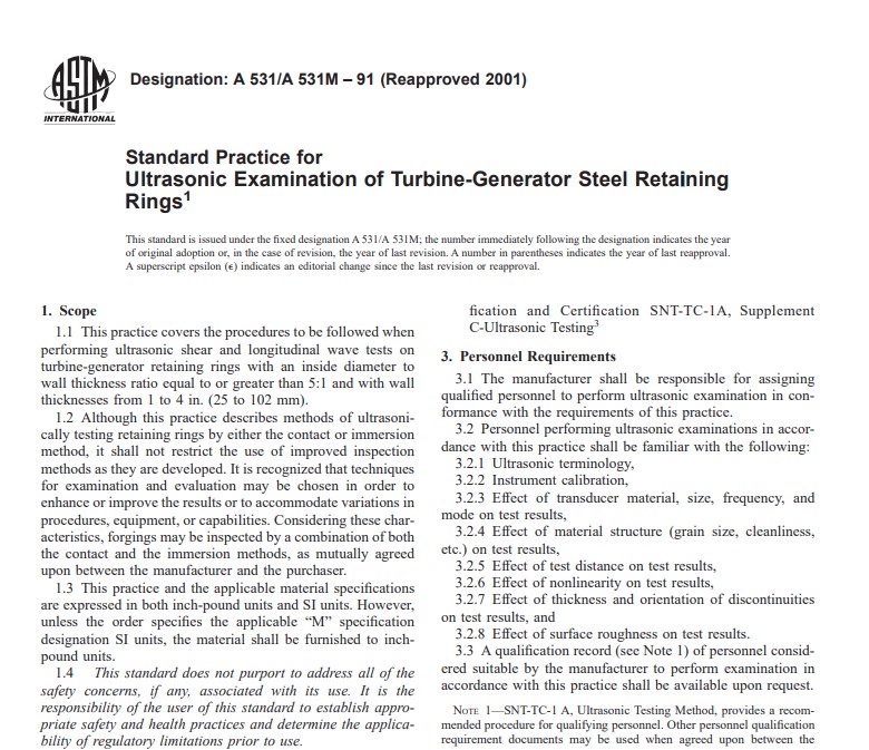 Astm A 531 A 531M – 91 (Reapproved 2001) Pdf free download