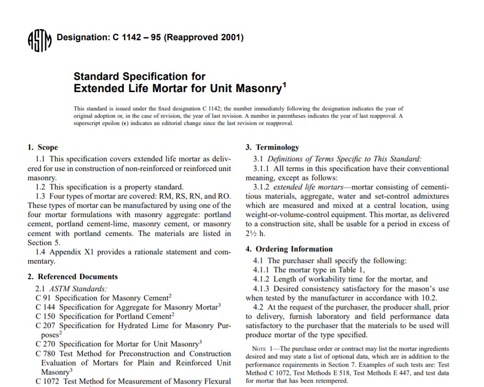 Astm C 1142 – 95 (Reapproved 2001) Pdf free download