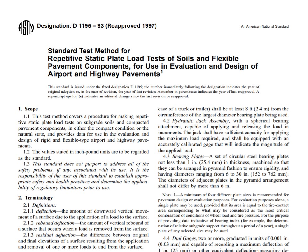 Astm D 1195 – 93 (Reapproved 1997) Pdf free download