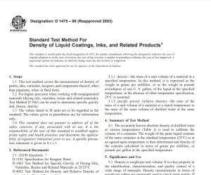 Astm D 1475 – 98 (Reapproved 2003) Pdf free download