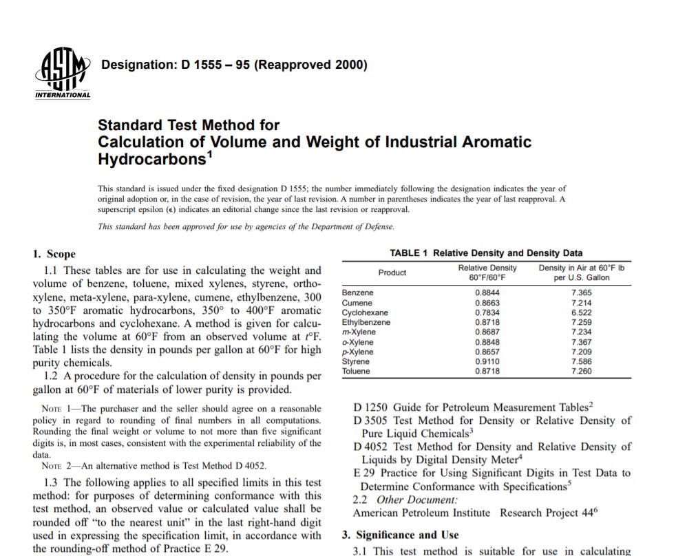 Astm D 1555 – 95 (Reapproved 2000) Pdf free download